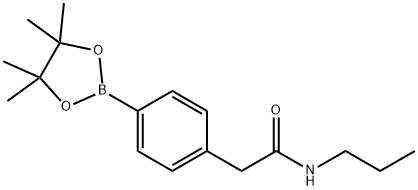 N-propyl-2-[4-(4,4,5,5-tetramethyl-1,3,2-dioxaborolan-2-yl)phenyl]acetamide Structure