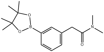 N,N-Dimethyl-2-[3-(4,4,5,5-tetramethyl-1,3,2-dioxaborolan-2-yl)phenyl]acetamide 구조식 이미지