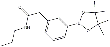 N-Propyl-2-[3-(4,4,5,5-tetramethyl-1,3,2-dioxaborolan-2-yl)phenyl]acetamide Structure