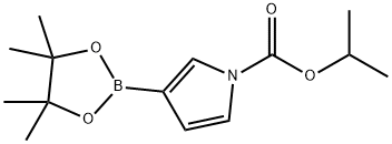 Isopropyl 3-(4,4,5,5-tetramethyl-1,3,2-dioxaborolan-2-yl)-1H-pyrrole-1-carboxylate Structure