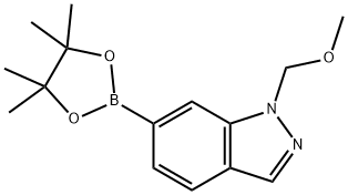 1-(Methoxymethyl)-6-(4,4,5,5-tetramethyl-1,3,2-dioxaborolan-2-yl)-1H-indazole 구조식 이미지