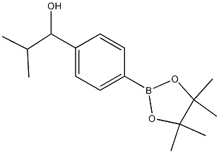 2-Methyl-1-(4-(4,4,5,5-tetramethyl-1,3,2-dioxaborolan-2-yl)phenyl)propan-1-ol Structure