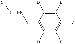 Phenyl-d5-hydrazine Hydrochloride Structure