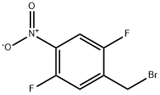 1-(브로모메틸)-2,5-디플루오로-4-니트로벤젠 구조식 이미지