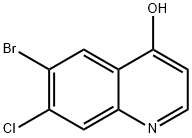 6-bromo-7-chloroquinolin-4-ol Structure