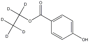 Ethyl-d5 Paraben Structure