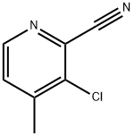 3-chloro-4-methylpicolinonitrile Structure