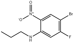 4-Bromo-5-fluoro-2-nitro-N-propylaniline Structure