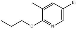 5-Bromo-3-methyl-2-propoxypyridine Structure