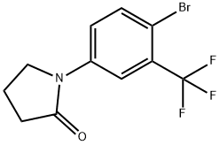 1-(4-브로모-3-트리플루오로메틸페닐)피롤리딘-2-온 구조식 이미지