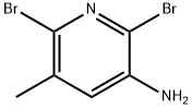 3-아미노-2,6-디브로모-5-메틸피리딘 구조식 이미지