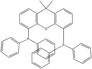 9,9-Dimethyl-4,5-bis(diphenylphosphino)xanthene Structure