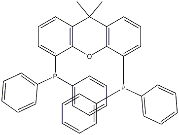 9,9-Dimethyl-4,5-bis(diphenylphosphino)xanthene 구조식 이미지