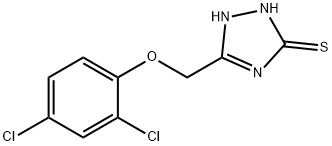 5-((2,4-dichlorophenoxy)methyl)-4H-1,2,4-triazole-3-thiol 구조식 이미지