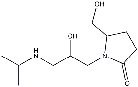 N-(3-Isopropylamino-2-hydroxypropyl) Pindolol Structure