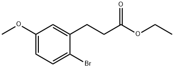 2-Bromo-5-methoxy-benzenepropanoic acidethylester Structure