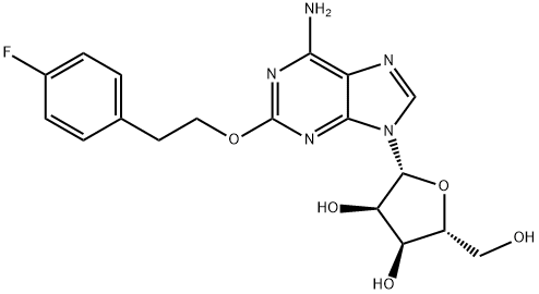 2-(2-(4-플루오로페닐)에톡시)아데노신 구조식 이미지