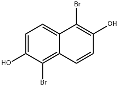 1,5-Dibromonaphthalene-2,6-diol Structure