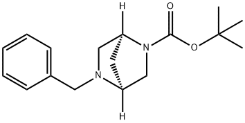 (1S,4S)-tert-butyl 5-benzyl-2,5-diazabicyclo[2.2.1]heptane-2-carboxylate 구조식 이미지