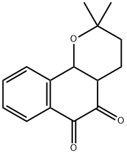 3,4,4a,10b-tetrahydro-2,2-dimethyl-2H-Naphtho[1,2-b]pyran-5,6-dione 구조식 이미지