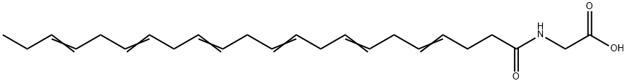 N-(1-OXO-4Z,7Z,10Z,13Z,16Z,19Z-DOCOSAHEXAENYL)-GLYCINE Structure