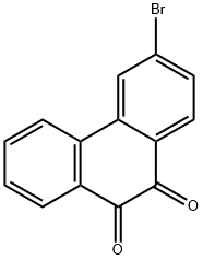 3-Bromo-9,10-phenanthrenedione 구조식 이미지