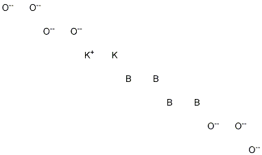 Dipotassium tetraboron heptaoxide Structure