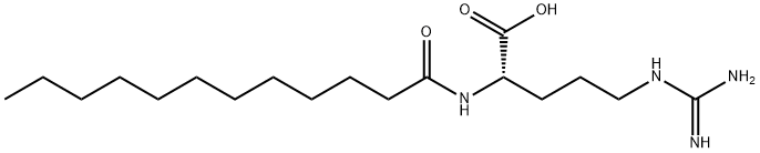N2-(1-Oxododecyl)-DL-arginine Structure