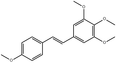 3,4,5,4'-TETRAMETHOXYSTILBENE 구조식 이미지