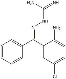 Z-2-Amino-5-chlorobenzophenoneamidinohydrazone 구조식 이미지