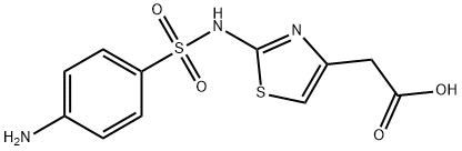 2-[[(4-Аминофенил)сульфонил]амино]-4-тиазолуксусная кислота структурированное изображение