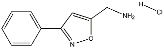 (3-phenylisoxazol-5-yl)methylamine hydrochloride Structure