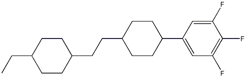 1,2,3-trifluoro-5-(4-(2-(4-ethylcyclohexyl)ethyl)cyclohexyl)benzene 구조식 이미지