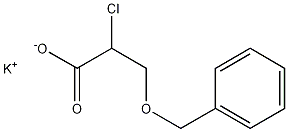 potassium 2-chloro-3-(benzyloxy)propionate Structure