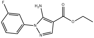 ethyl 5-amino-1-(3-fluorophenyl)-1H-pyrazole-4-carboxylate Structure