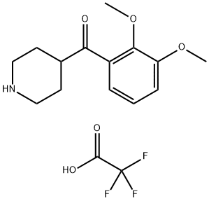 (2,3-Dimethoxyphenyl)-4-piperidinylmethanone Trifluoroacetate Salt Structure