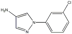 1-(3-Chlorophenyl)-1H-pyrazol-4-amine 구조식 이미지