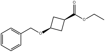 시스-에틸3-(벤질옥시)사이클로부탄카르복실레이트 구조식 이미지
