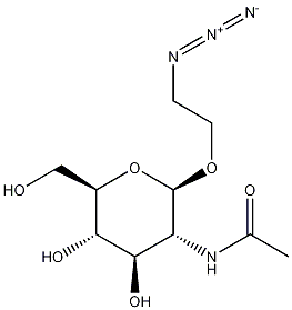 2-Azidoethyl 2-Acetamido-2-deoxy-beta-D-glucopyranoside 구조식 이미지