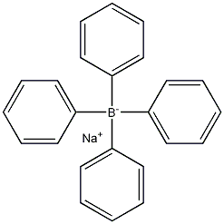 Sodium tetraphenylborate 구조식 이미지