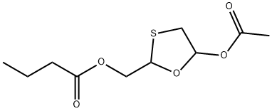 5-acetoxy-2-(R,S)butyryloxymethyl-1,3-oxathiolane Structure