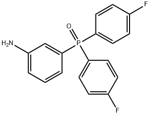 3-[Bis(4-fluorophenyl)phosphinyl]benzenamine Structure