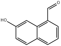 7-Hydroxynaphthalene-1-carboxaldehyde Structure