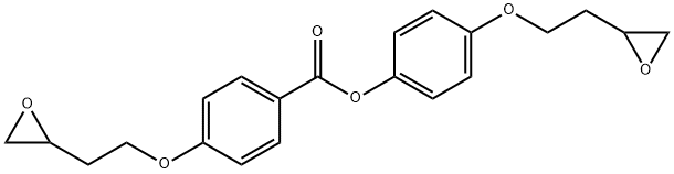 4-[2-(2-Oxiranyl)ethoxy]benzoic acid 4-[2-(2-oxiranyl)ethoxy]phenyl ester Structure