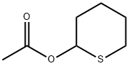 Acetic Acid Tetrahydro-2H-thiopyran-2-yl Ester 구조식 이미지