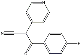3-(4-Fluorophenyl)-3-oxo-2-(4-pyridinyl)propanenitrile 구조식 이미지