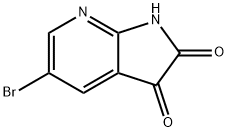 5-브로모-1H-피롤로[2,3-b]피리딘-2,3-디온 구조식 이미지