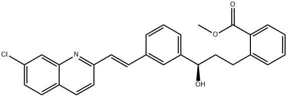 2-[3-(R)-[3-(2-(7-Chloro-2-quinolinyl)ethenyl)phenyl]-3-hydroxypropyl]benzoic Acid Methyl Ester Structure
