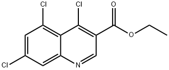 4,5,7-Trichloroquinoline-3-carboxylic acid ethyl ester Structure