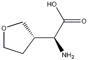 3-Furanacetic acid, .alpha.-aminotetrahydro-, [S-(R*,R*)]- (9CI) Structure